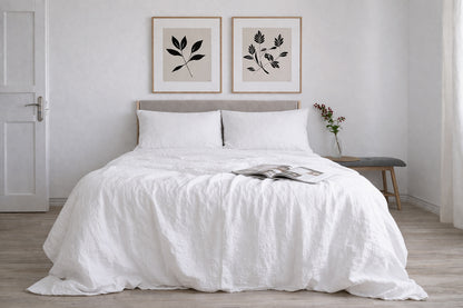 Off-white Linen Bedding Set